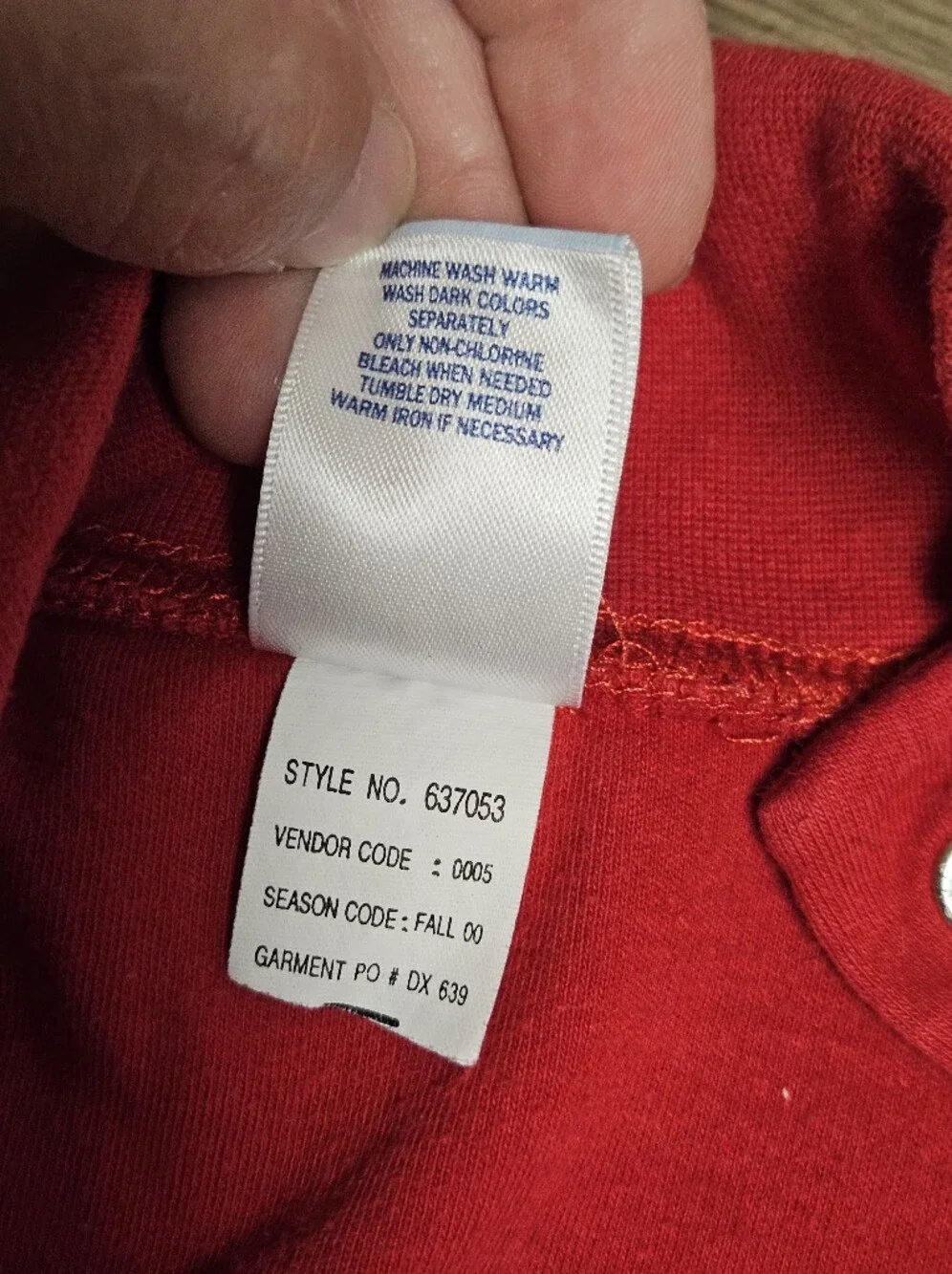 Vintage Old Navy Long Sleeve Red Turtleneck Top